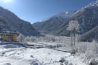 New snow in Baspa Valley, Sangla, Himachal Pradesh