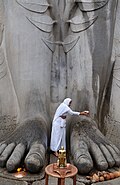Jain pilgrim, Shravanabelagola