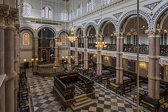 Interior of the Magen David Synagogue, Kolkata
